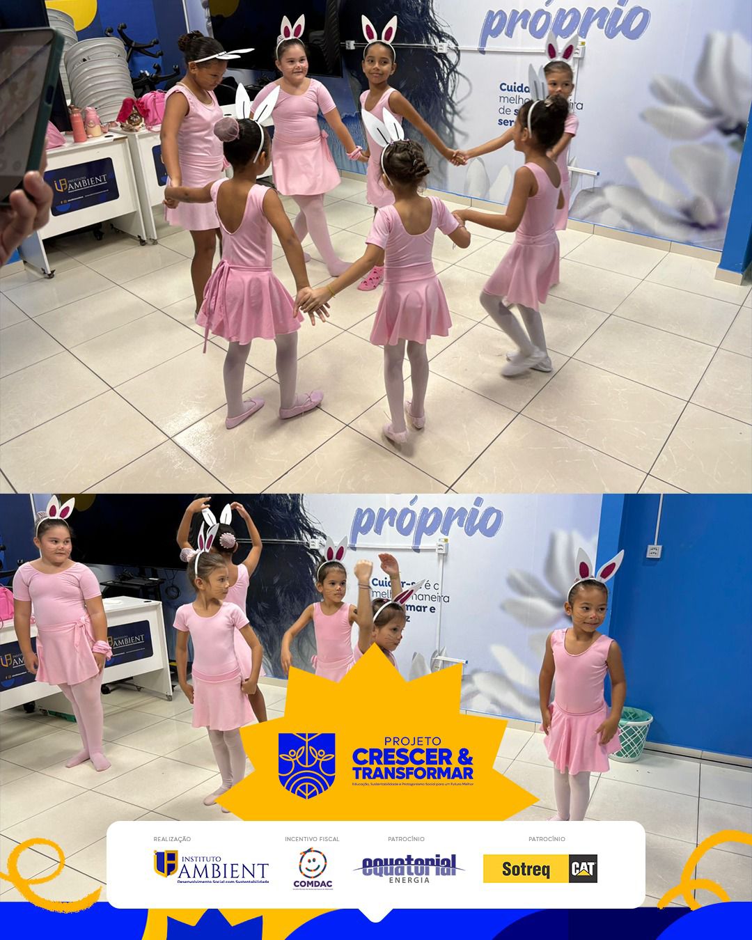 🌸 Encerramento do mês de março com apresentação especial de Páscoa 🐰